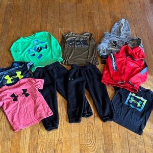 Under Armour Kids Apparel Set - Red, Green, Gray, Black